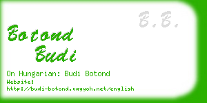 botond budi business card